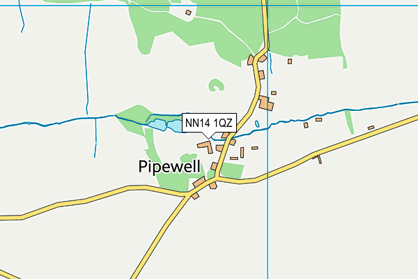 NN14 1QZ map - OS VectorMap District (Ordnance Survey)