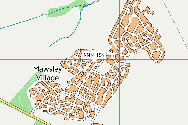 NN14 1SN map - OS VectorMap District (Ordnance Survey)