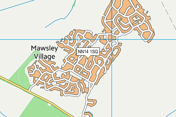 NN14 1SQ map - OS VectorMap District (Ordnance Survey)