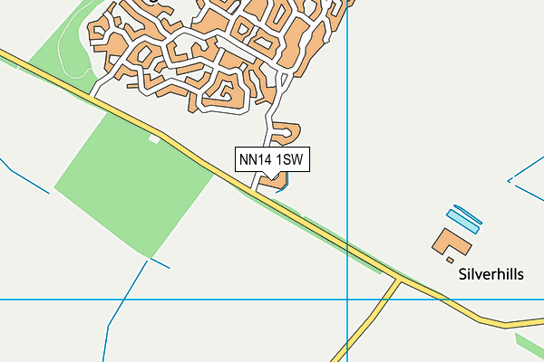 NN14 1SW map - OS VectorMap District (Ordnance Survey)