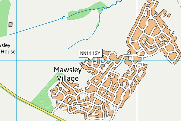 NN14 1SY map - OS VectorMap District (Ordnance Survey)