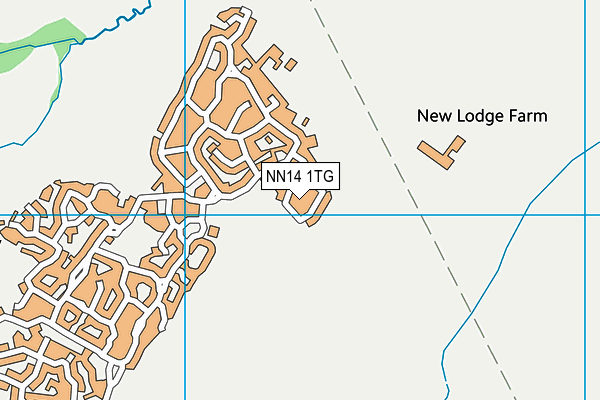 NN14 1TG map - OS VectorMap District (Ordnance Survey)