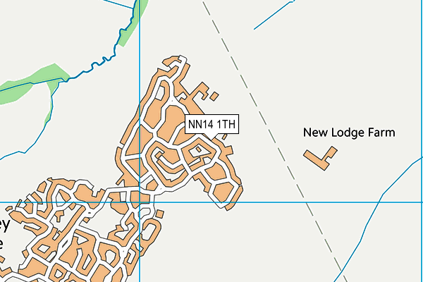 NN14 1TH map - OS VectorMap District (Ordnance Survey)