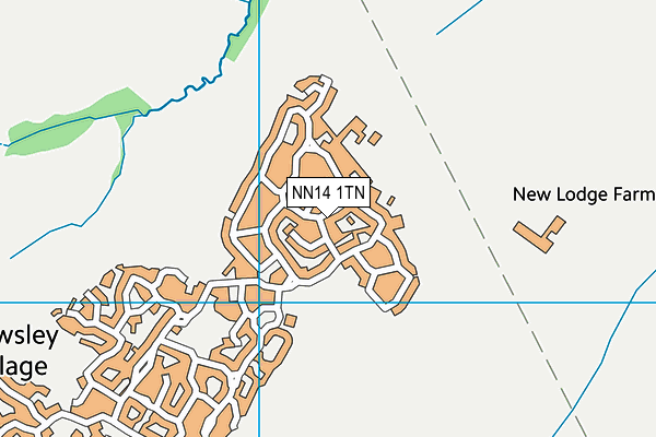 NN14 1TN map - OS VectorMap District (Ordnance Survey)