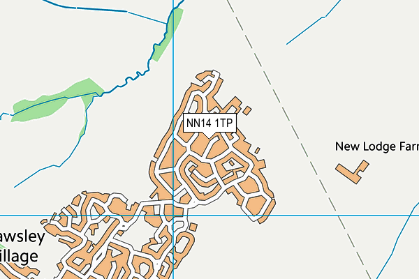 NN14 1TP map - OS VectorMap District (Ordnance Survey)