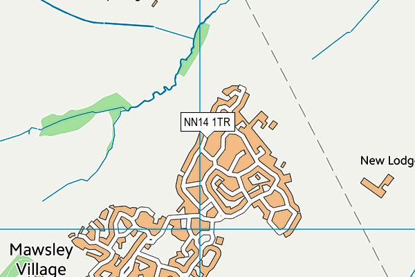 NN14 1TR map - OS VectorMap District (Ordnance Survey)