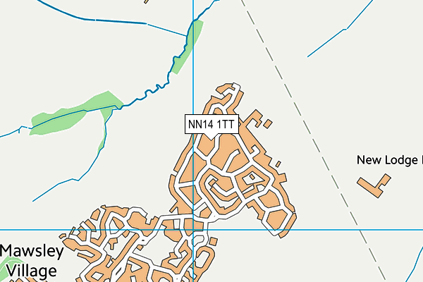 NN14 1TT map - OS VectorMap District (Ordnance Survey)
