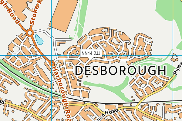 Desborough Leisure Centre map (NN14 2JJ) - OS VectorMap District (Ordnance Survey)
