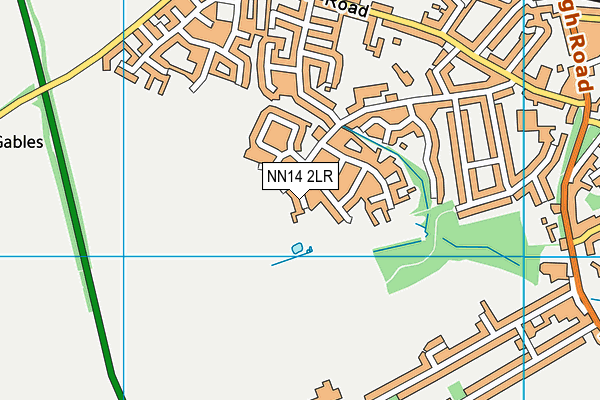 NN14 2LR map - OS VectorMap District (Ordnance Survey)