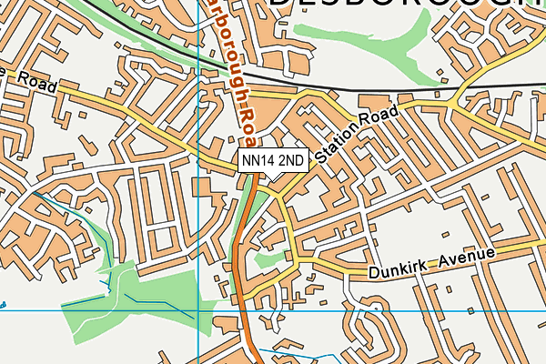 NN14 2ND map - OS VectorMap District (Ordnance Survey)