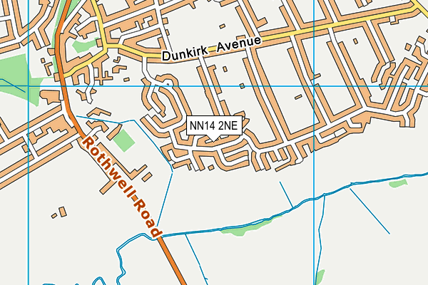 NN14 2NE map - OS VectorMap District (Ordnance Survey)