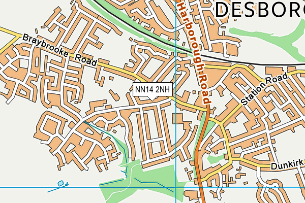 NN14 2NH map - OS VectorMap District (Ordnance Survey)