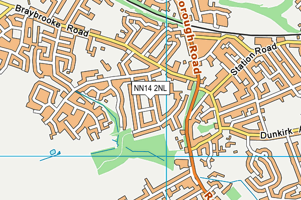 NN14 2NL map - OS VectorMap District (Ordnance Survey)