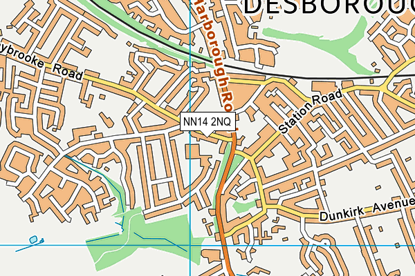 NN14 2NQ map - OS VectorMap District (Ordnance Survey)