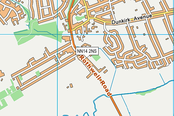 NN14 2NS map - OS VectorMap District (Ordnance Survey)