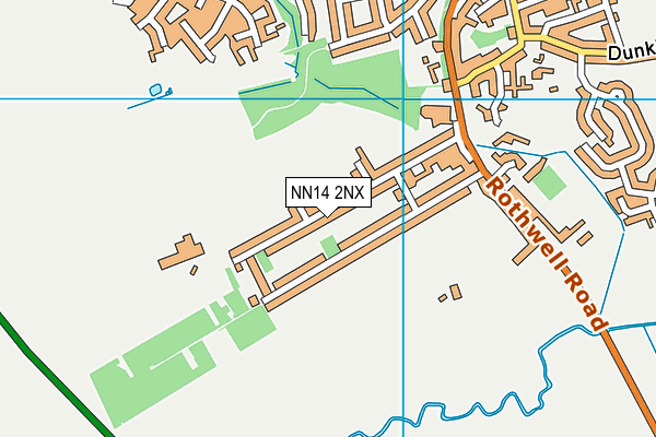 NN14 2NX map - OS VectorMap District (Ordnance Survey)