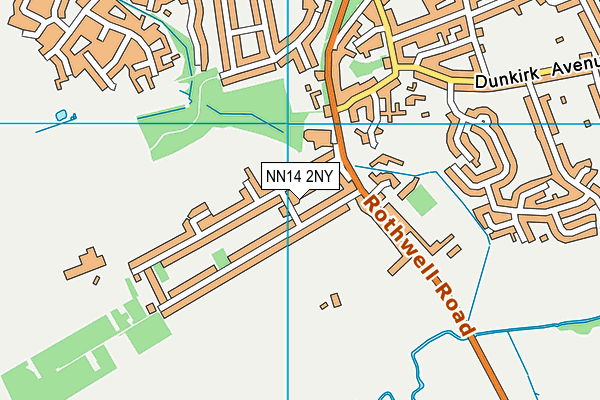 NN14 2NY map - OS VectorMap District (Ordnance Survey)
