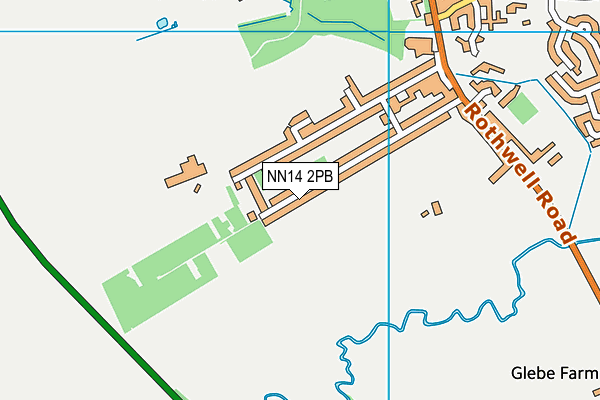 NN14 2PB map - OS VectorMap District (Ordnance Survey)