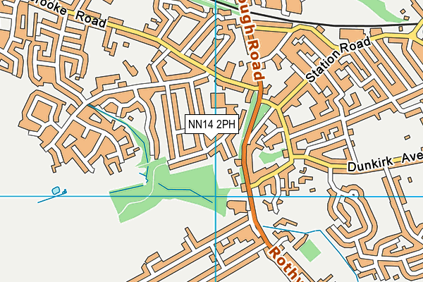 NN14 2PH map - OS VectorMap District (Ordnance Survey)