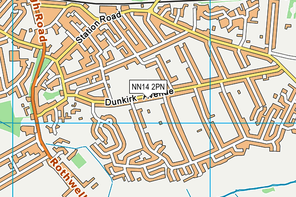 NN14 2PN map - OS VectorMap District (Ordnance Survey)