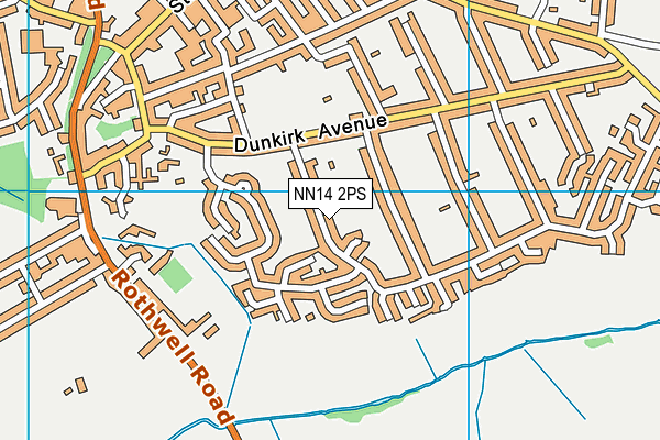NN14 2PS map - OS VectorMap District (Ordnance Survey)