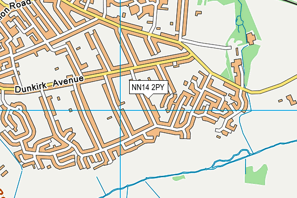 NN14 2PY map - OS VectorMap District (Ordnance Survey)