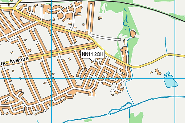 NN14 2QH map - OS VectorMap District (Ordnance Survey)