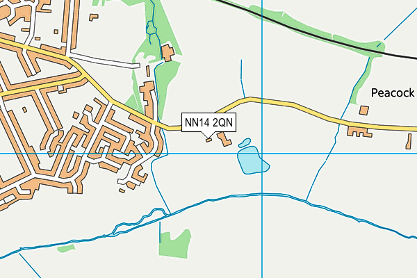 NN14 2QN map - OS VectorMap District (Ordnance Survey)
