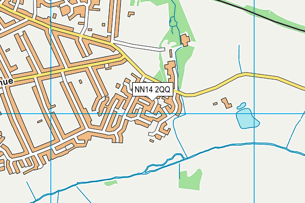 NN14 2QQ map - OS VectorMap District (Ordnance Survey)
