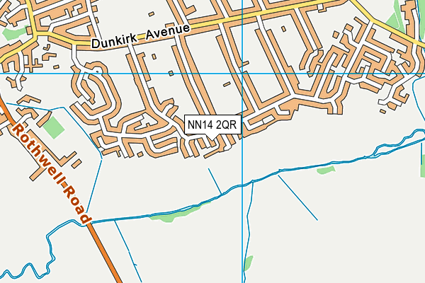 NN14 2QR map - OS VectorMap District (Ordnance Survey)