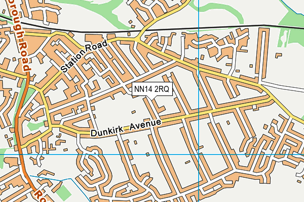 NN14 2RQ map - OS VectorMap District (Ordnance Survey)