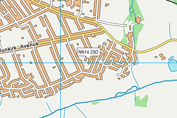 NN14 2SD map - OS VectorMap District (Ordnance Survey)