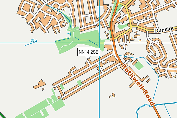 NN14 2SE map - OS VectorMap District (Ordnance Survey)