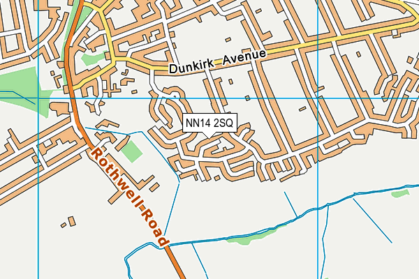 NN14 2SQ map - OS VectorMap District (Ordnance Survey)