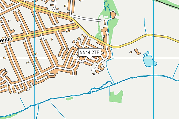 NN14 2TF map - OS VectorMap District (Ordnance Survey)