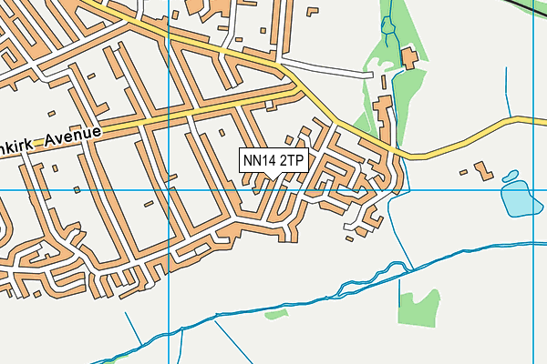 NN14 2TP map - OS VectorMap District (Ordnance Survey)