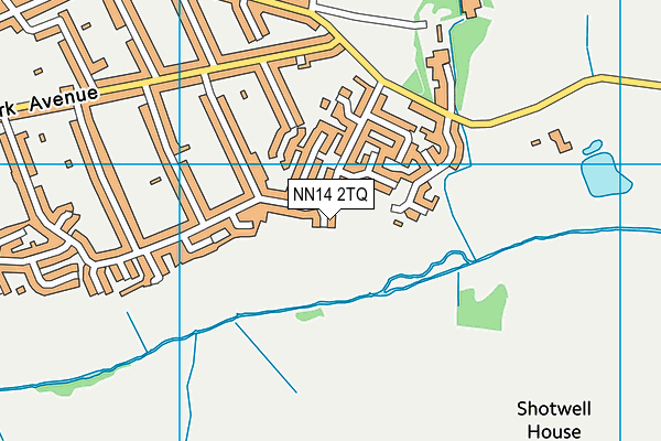 NN14 2TQ map - OS VectorMap District (Ordnance Survey)