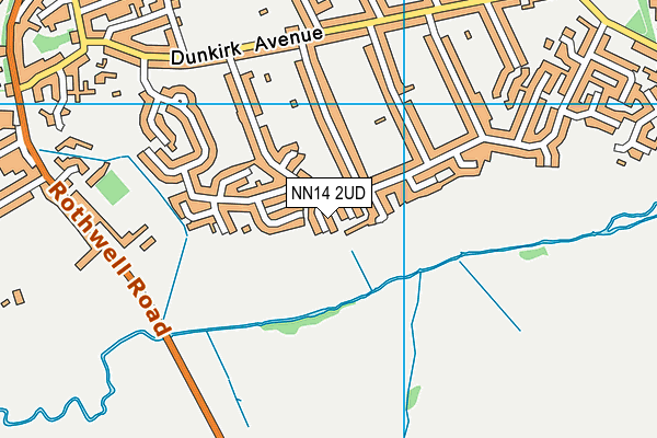 NN14 2UD map - OS VectorMap District (Ordnance Survey)