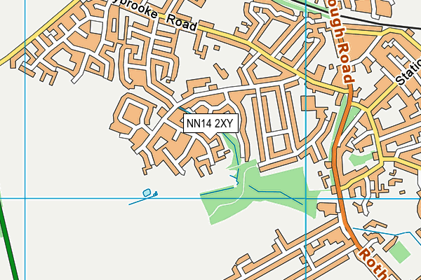 NN14 2XY map - OS VectorMap District (Ordnance Survey)