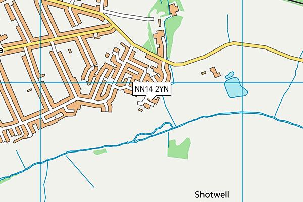 NN14 2YN map - OS VectorMap District (Ordnance Survey)