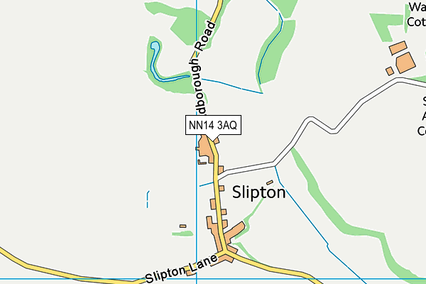 NN14 3AQ map - OS VectorMap District (Ordnance Survey)