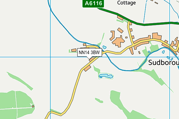 NN14 3BW map - OS VectorMap District (Ordnance Survey)