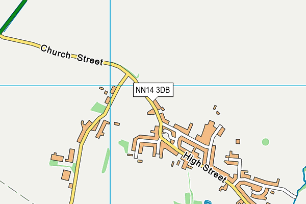 NN14 3DB map - OS VectorMap District (Ordnance Survey)