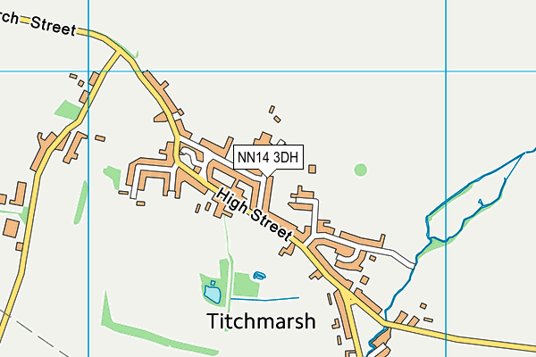 NN14 3DH map - OS VectorMap District (Ordnance Survey)