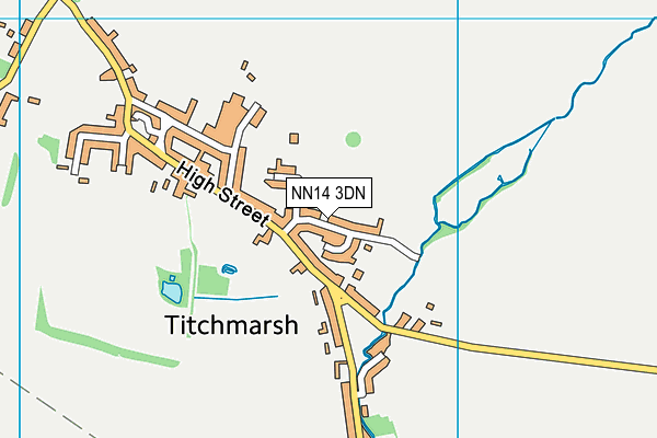 NN14 3DN map - OS VectorMap District (Ordnance Survey)