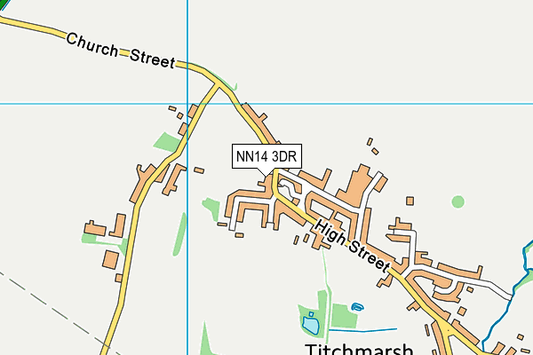 NN14 3DR map - OS VectorMap District (Ordnance Survey)