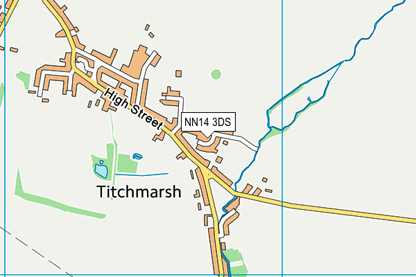 NN14 3DS map - OS VectorMap District (Ordnance Survey)