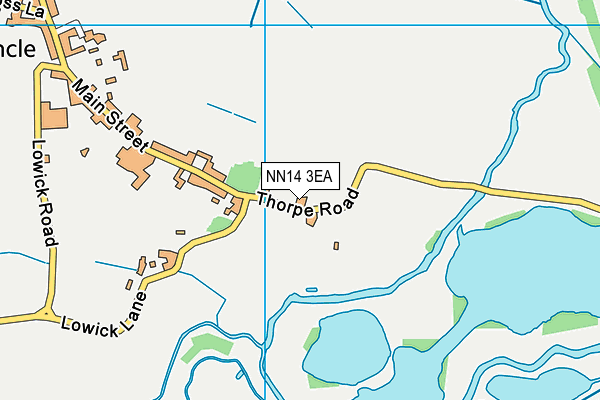 NN14 3EA map - OS VectorMap District (Ordnance Survey)