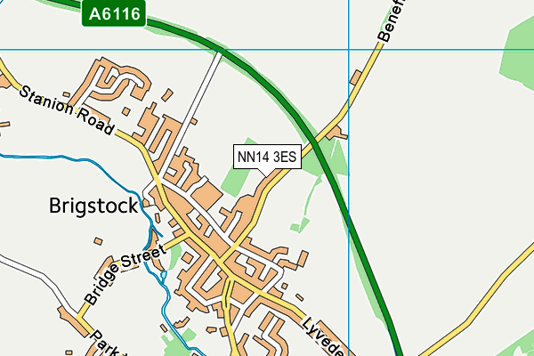 NN14 3ES map - OS VectorMap District (Ordnance Survey)
