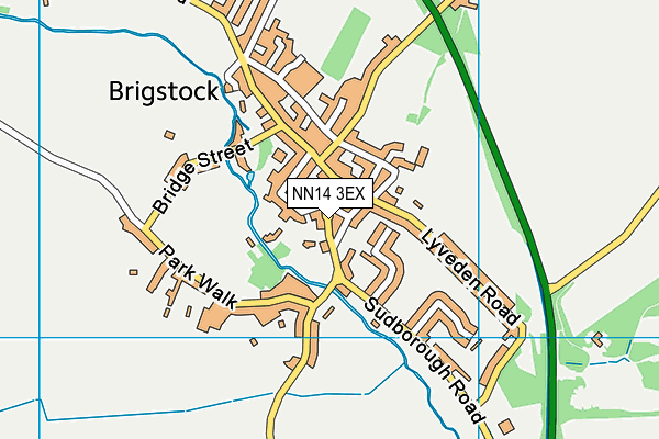 NN14 3EX map - OS VectorMap District (Ordnance Survey)